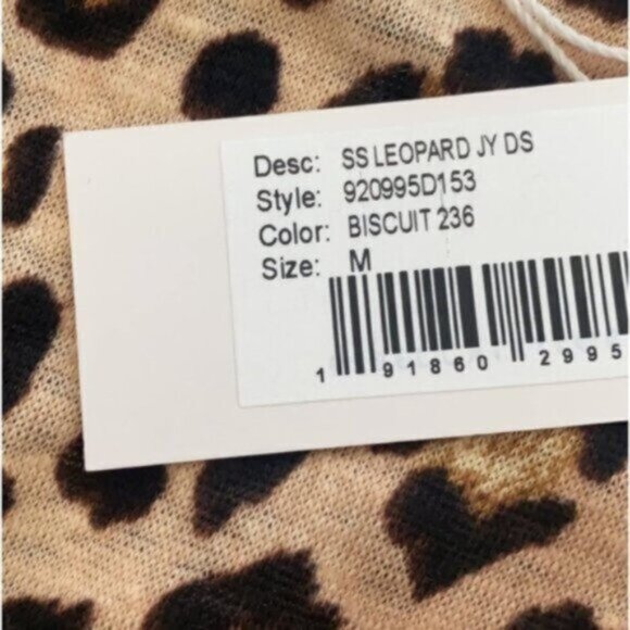 NWT Rebecca Taylor | Leopard Print Tie-Front Mini Jersey Dress Size Medium - Picture 10 of 10